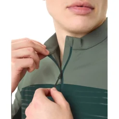 Vaude Qimsa Pro Half-Zip Shirt met Korte Mouwen Heren - deep pond
