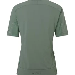 Vaude Qimsa Pro Half-Zip Shirt met Korte Mouwen Dames - agave