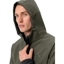 Vaude Qimsa Softshell Jas Heren - khaki