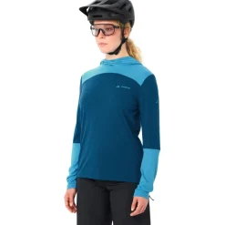 Vaude Tremalzo Shirt met Lange Mouwen Dames - shore blue