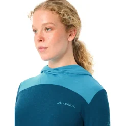 Vaude Tremalzo Shirt met Lange Mouwen Dames - shore blue
