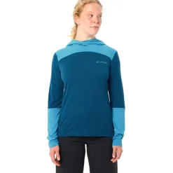 Vaude Tremalzo Shirt met Lange Mouwen Dames - shore blue