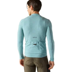 Velocio Luxe Merino Fietsshirt met Lange Mouwen Heren - Cameo Blue