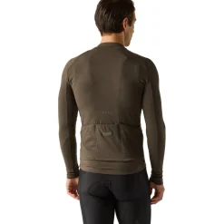 Velocio Luxe Merino Fietsshirt met Lange Mouwen Heren - Black Olive