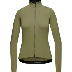 Velocio Luxe Thermal Fietsshirt met Lange Mouwen Dames - Deep Lichen