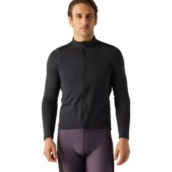 Velocio Luxe Thermal Fietsshirt met Lange Mouwen Heren - Zwart