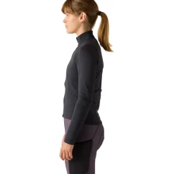Velocio Luxe Thermal Fietsshirt met Lange Mouwen Dames - Zwart