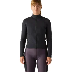 Velocio Luxe Thermal Fietsshirt met Lange Mouwen Dames - Zwart