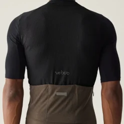 Velocio Merino Luxe Colorblock Fietsshirt Heren - Sulphur/Navy