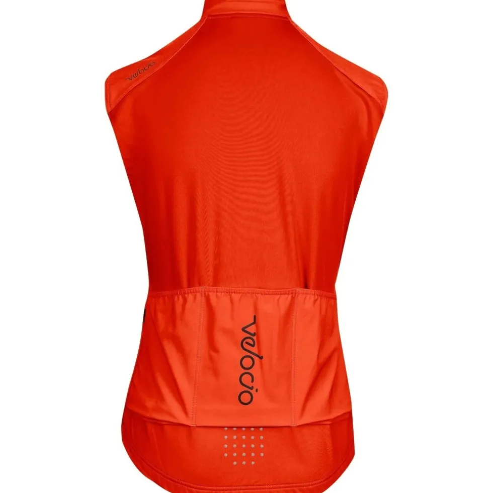 Velocio Signature Softshell-Fietsvest Dames - Fire Red