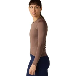 Velocio Ultralight Mesh Dames shirt met lange mouwen - Plum Truffle