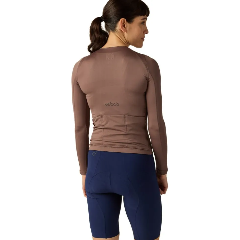 Velocio Ultralight Mesh Dames shirt met lange mouwen - Plum Truffle