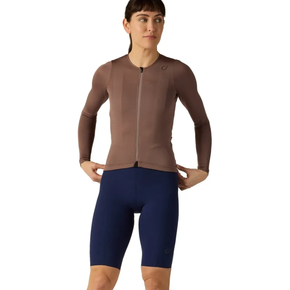 Velocio Ultralight Mesh Dames shirt met lange mouwen - Plum Truffle