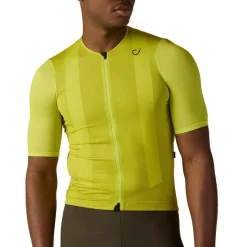 Velocio Ultralight Mesh Jersey Heren - Bright Chartreuse