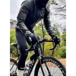 veloToze Waterproof Knitted Handschoenen voor fietsen - Black