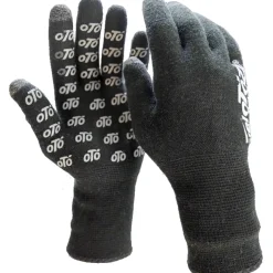 veloToze Waterproof Knitted Handschoenen voor fietsen - Black