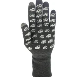 veloToze Waterproof Knitted Handschoenen voor fietsen - Black