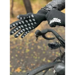 veloToze Waterproof Knitted Handschoenen voor fietsen - Black