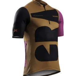 X-Bionic Corefusion Gravel Fietsjersey heren - multi color/peanut butter