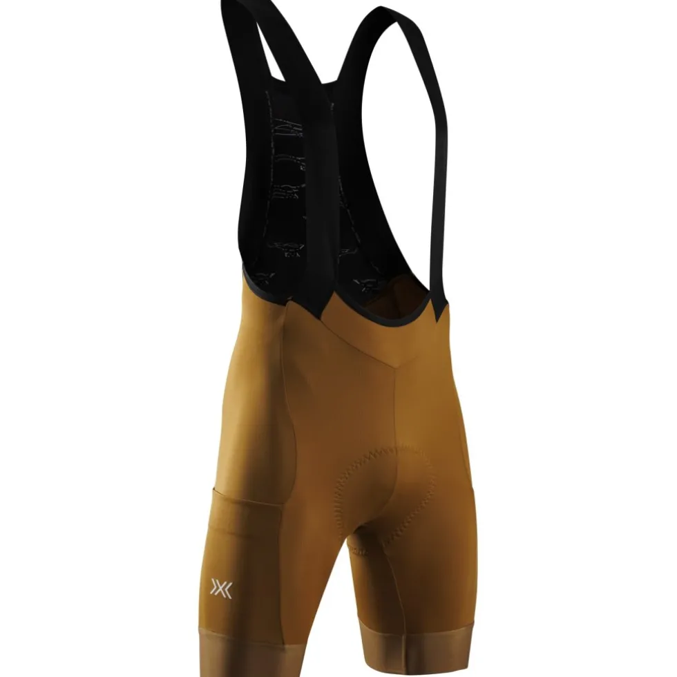 X-Bionic Corefusion Ride Gravel Fietsshort met bretels voor heren - earth