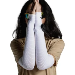 X-Bionic Hardlopen-armwarmers - x white
