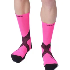 X-Socks Bike Expert Crew Sokken - fluo pink/x black