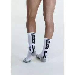 X-Socks Bike Perform Crew Fietssokken - fluo pink/x black