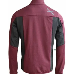 Zimtstern Albiz Fleece Jas Heren - Windsor Wine/Pirate Black