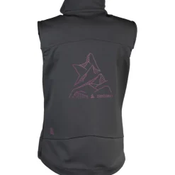 Zimtstern Xalpz Softshell MTB-Weste Dames - Pirate Black